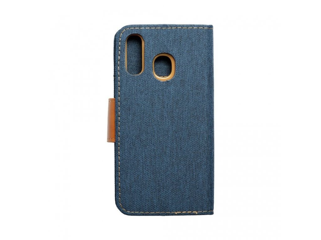 Plátěné pouzdro na knihu pro Samsung A40 navy blue