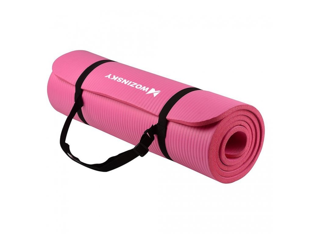 Podložka na cvičení 181 cm x 63 cm x 1 cm joga pilates růžová (WNSP-PINK)