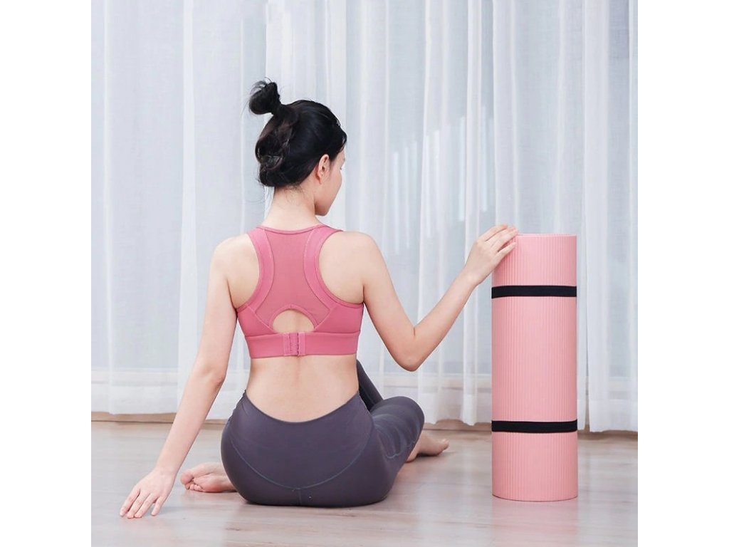 Podložka na cvičení 181 cm x 63 cm x 1 cm joga pilates růžová (WNSP-PINK)