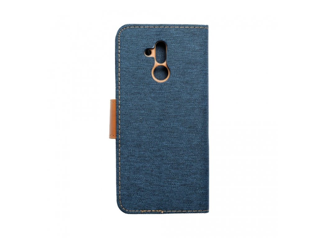 Pouzdro Canvas Book pro HUAWEI Mate 20 Lite navy blue