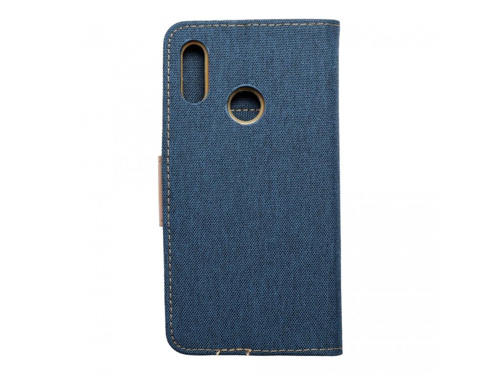 Pouzdro Canvas Book pro HUAWEI P Smart 2019 navy blue