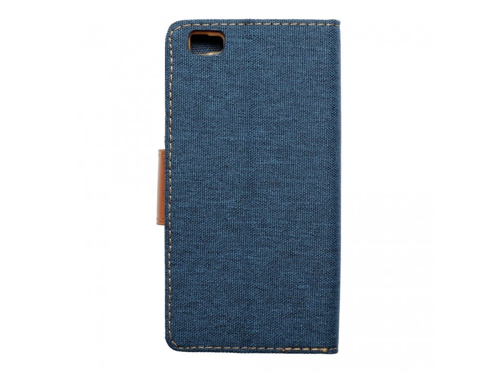 Pouzdro Canvas Book pro HUAWEI P8 Lite navy blue