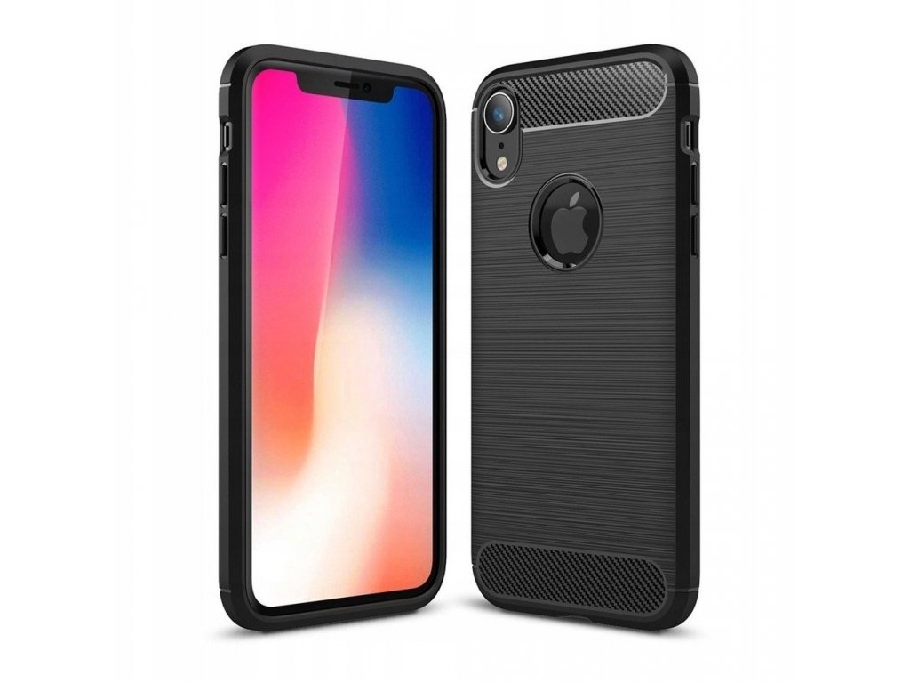 Pouzdro CARBON pro IPHONE XR ( 6,1" ) černé