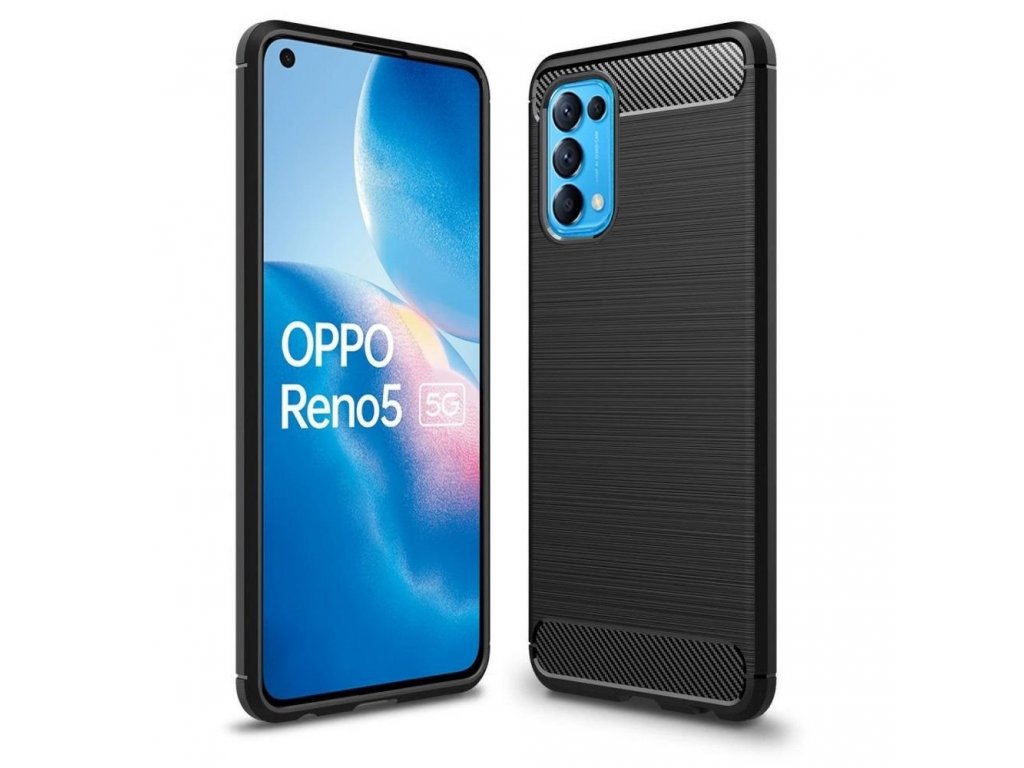 Pouzdro CARBON pro OPPO Reno 5 4G / Reno 5 5G / Reno 5K / Find X3 Lite černé