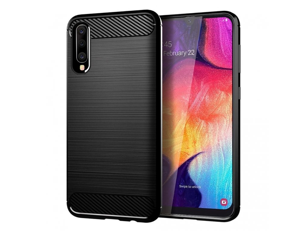 Pouzdro CARBON pro SAMSUNG Galaxy A50 / A50S / A30S černé