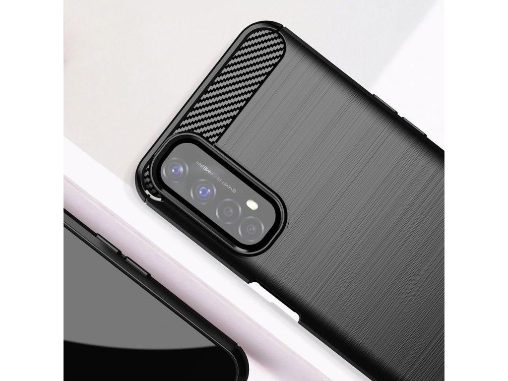 Pouzdro Carbon Realme 7 černé