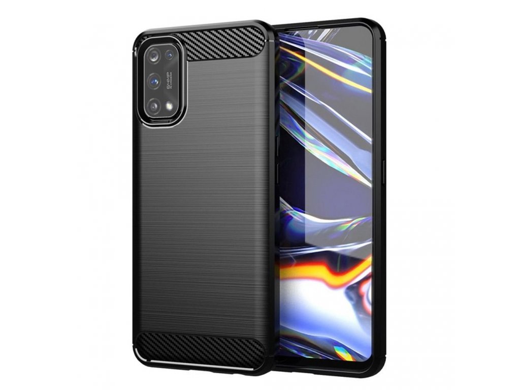 Pouzdro Carbon Realme 7 Pro černé