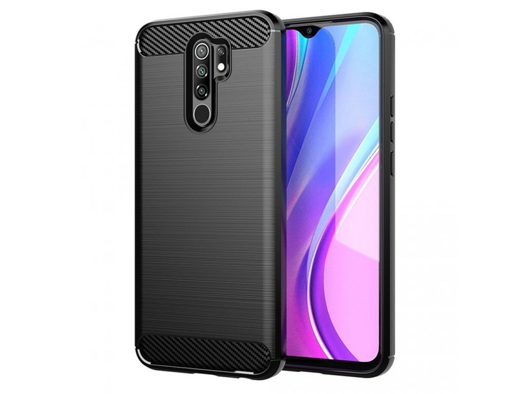 Pouzdro Carbon Xiaomi Redmi 9 černé