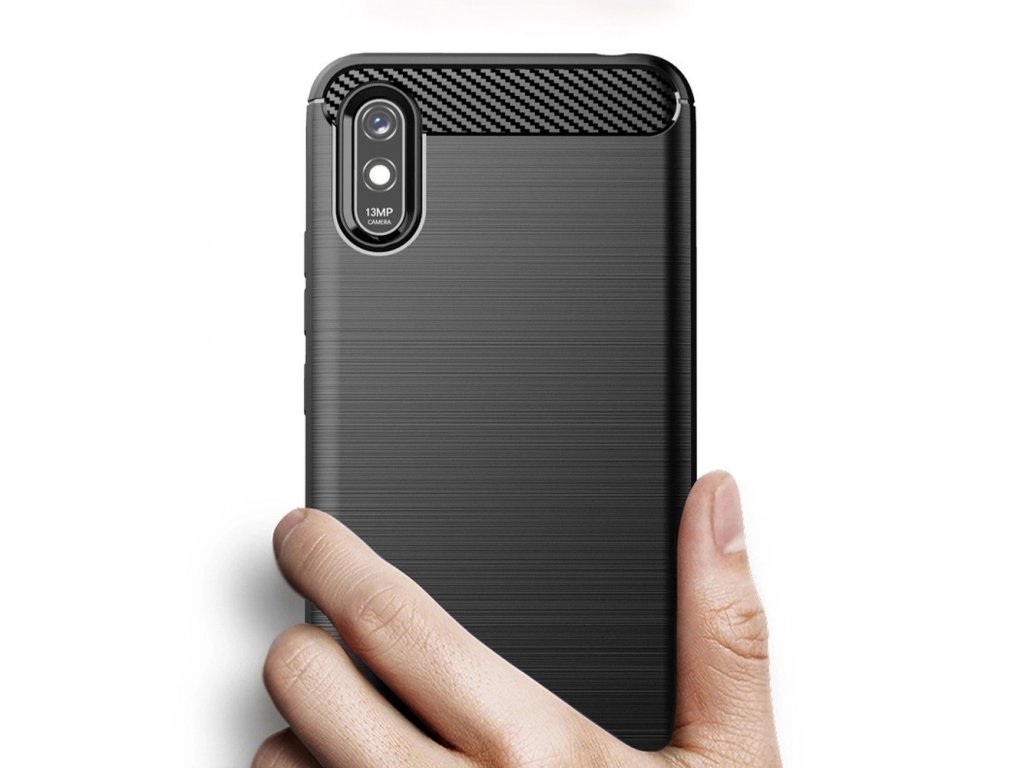 Pouzdro Carbon Xiaomi Redmi 9A černé