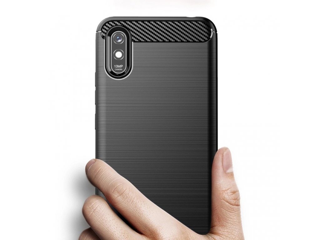 Pouzdro Carbon Xiaomi Redmi 9A černé