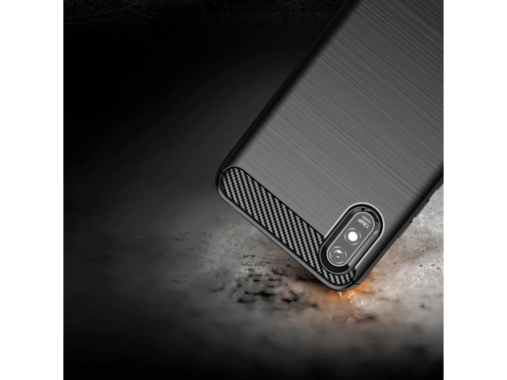 Pouzdro Carbon Xiaomi Redmi 9A černé