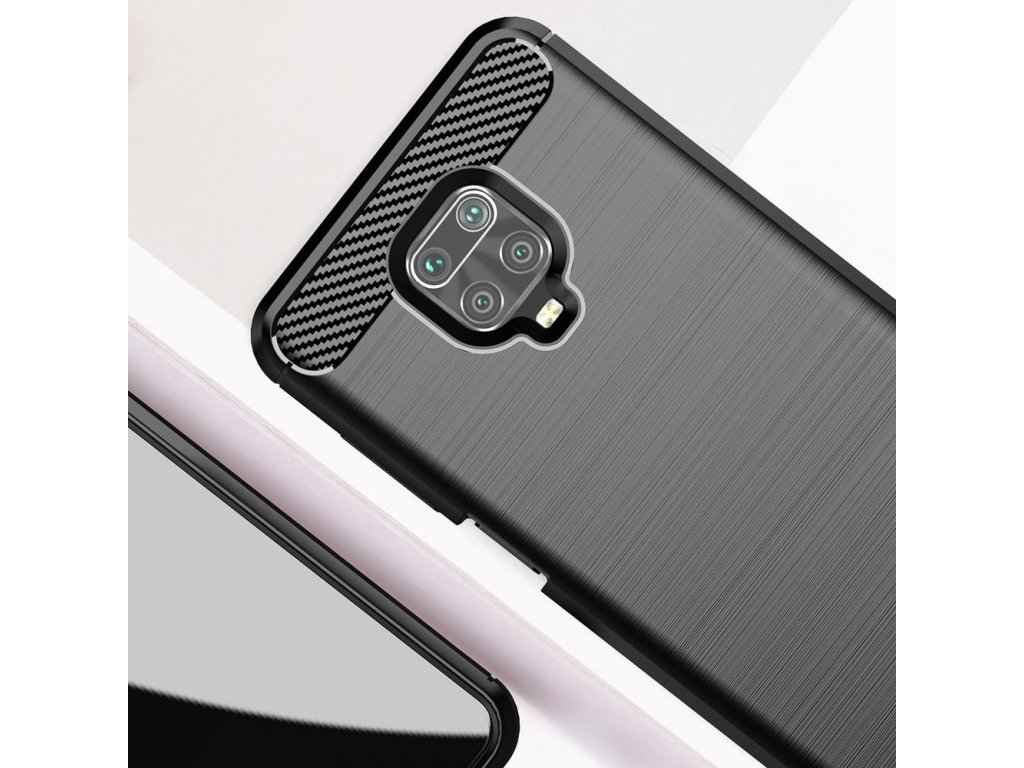 Pouzdro Carbon Xiaomi Redmi Note 9S / 9 Pro černé