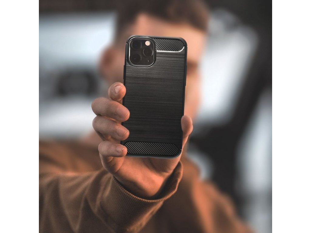 Pouzdro Carbon Xiaomi Redmi Note 9S / 9 Pro černé