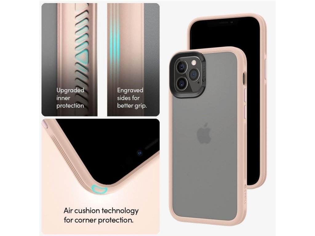 Pouzdro Cyrill Color Brick iPhone 12 Pro / iPhone 12 Baby Pink růžové