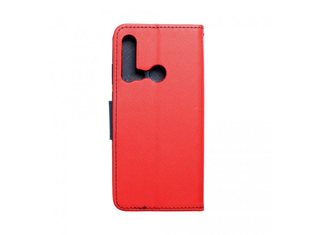 Pouzdro Fancy Book Huawei P20 Lite 2019 červené/tmavě modré