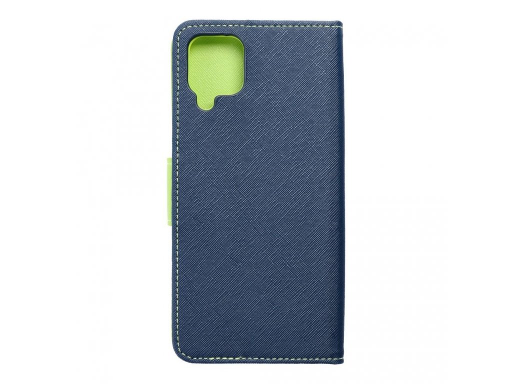 Pouzdro Fancy Book pro SAMSUNG A12 navy/lime