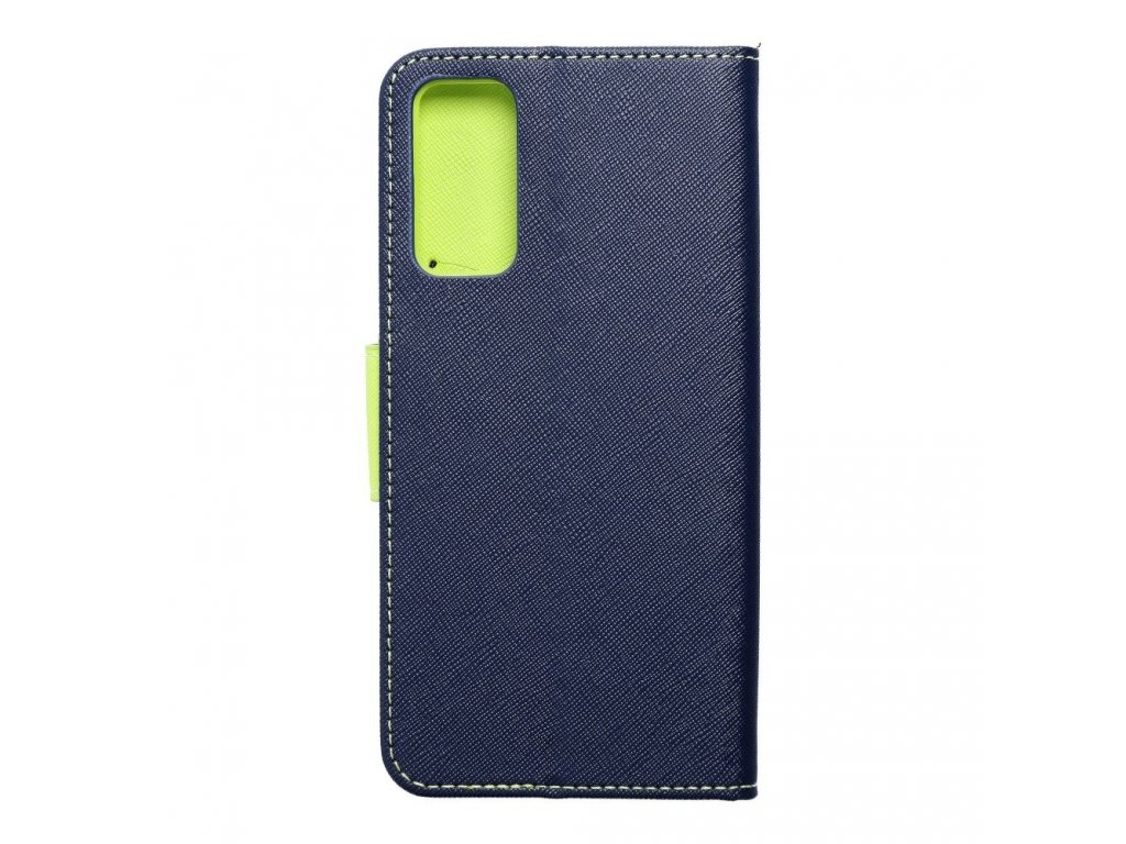 Pouzdro Fancy Book pro Samsung Galaxy S20 FE / S20 FE 5G navy Modrá limetková