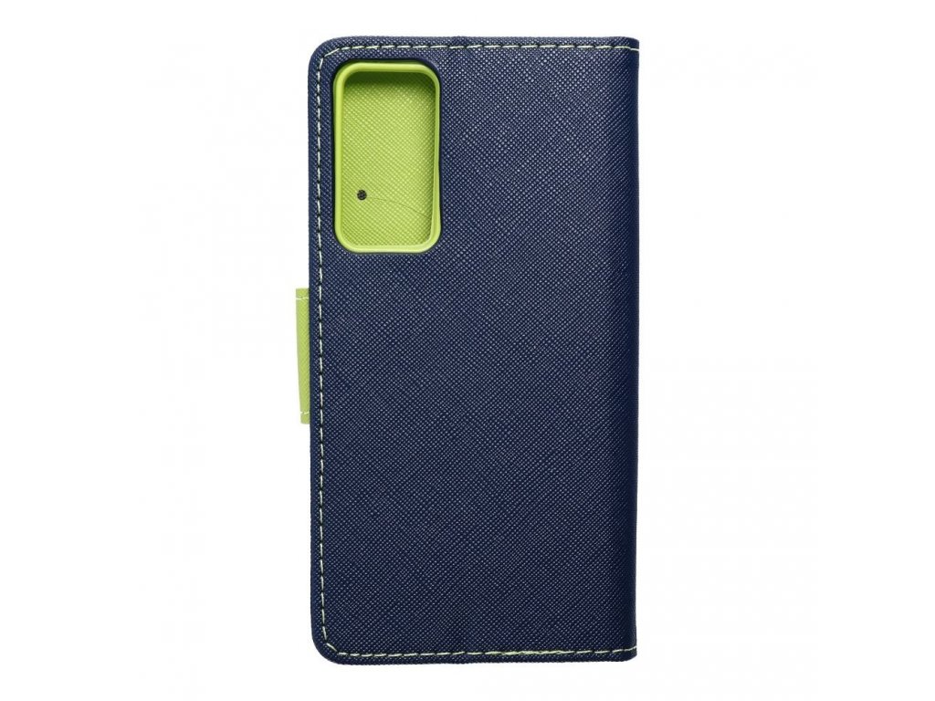 Pouzdro Fancy Book pro XIAOMI 12 / 12X navy blue / limetkově zelené