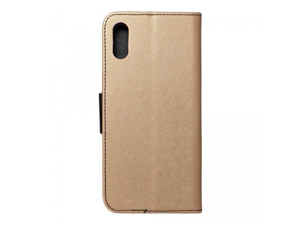 Pouzdro Fancy Book pro Xiaomi Redmi 9AT / Redmi 9A černé/zlaté