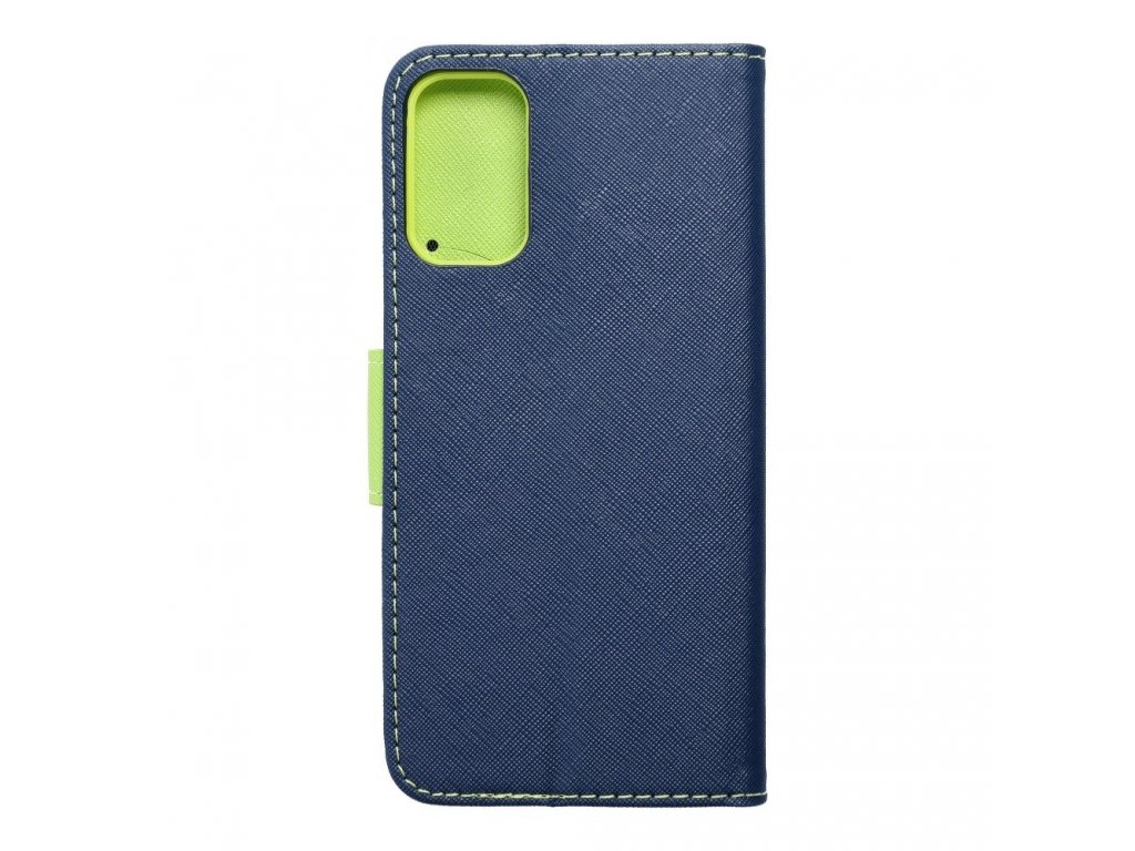 Pouzdro Fancy Book pro XIAOMI Redmi NOTE 10 5G / Poco M3 Pro / Poco M3 Pro 5G navy blue / lime