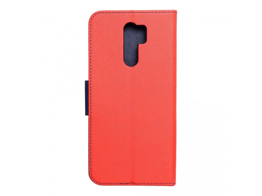 Pouzdro Fancy Book Xiaomi Redmi 9 červené/tmavě modré