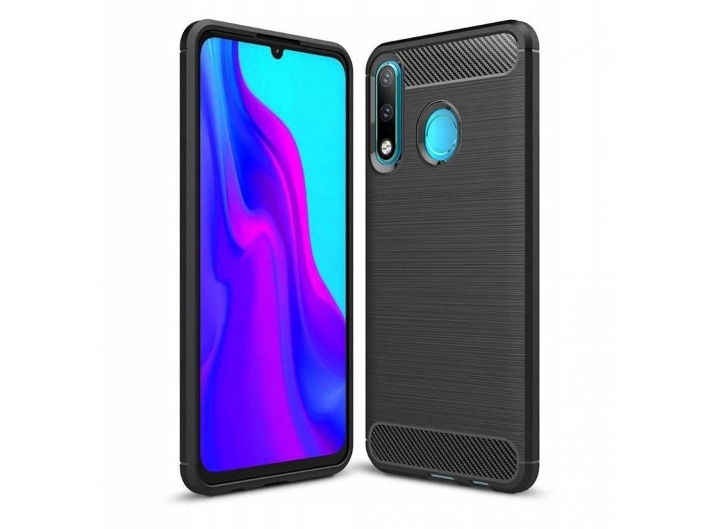 Pouzdro Forcell CARBON pro HUAWEI P30 Lite černé