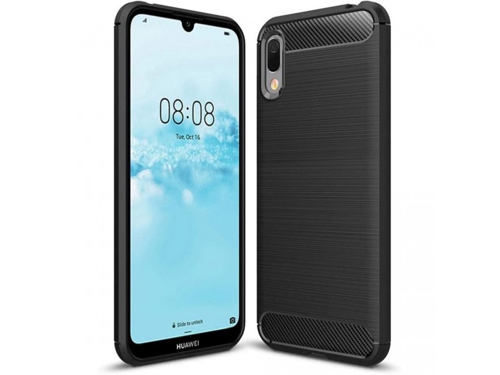 Pouzdro Forcell CARBON pro HUAWEI Y6 2019 černé