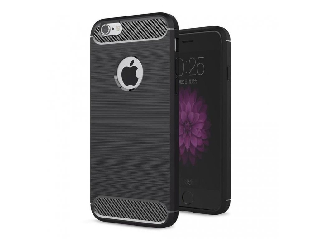 Pouzdro Forcell CARBON pro iPHONE 5/5S/SE - černé