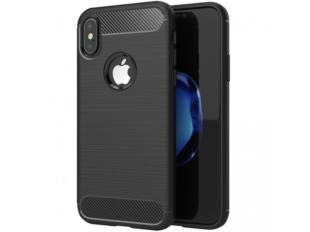 Pouzdro Forcell CARBON pro IPHONE XS ( 5,8" ) černé