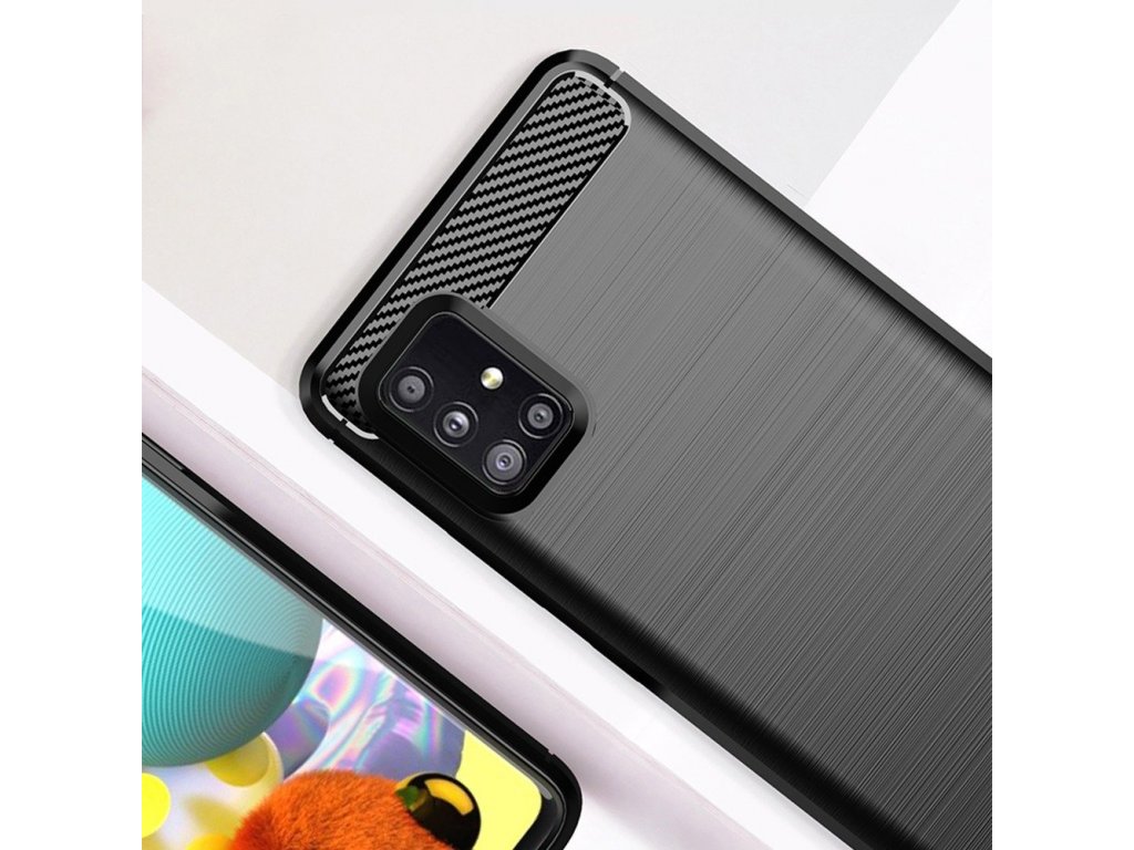 Pouzdro Forcell CARBON pro SAMSUNG Galaxy A51 5G černé