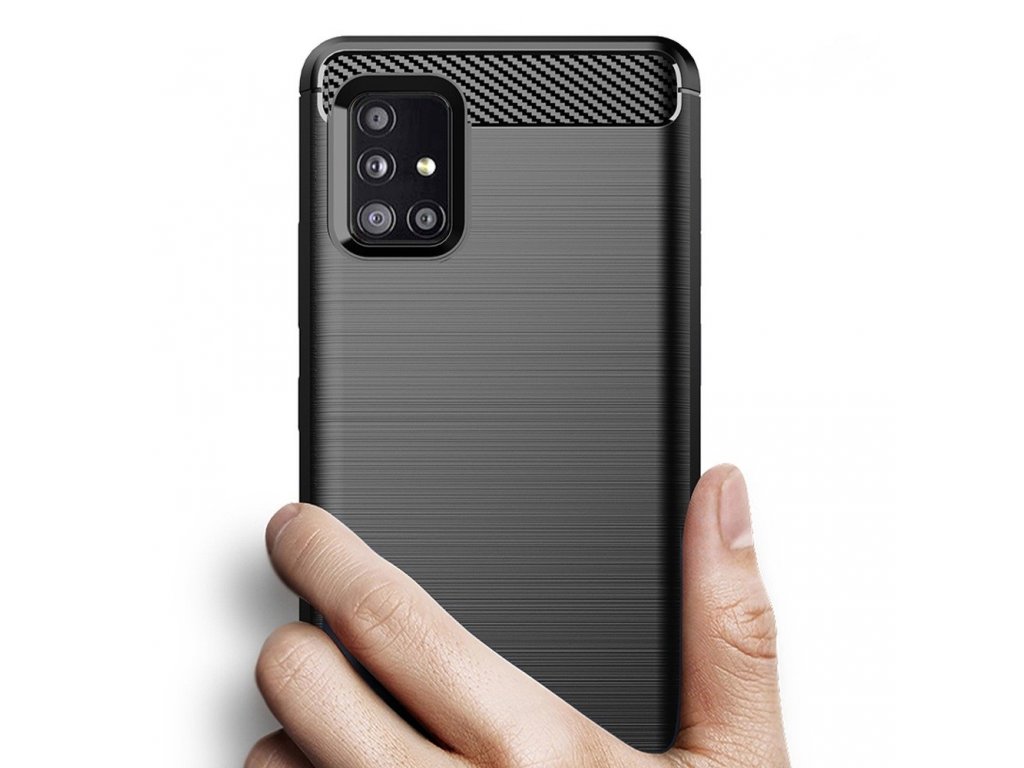 Pouzdro Forcell CARBON pro SAMSUNG Galaxy A51 5G černé