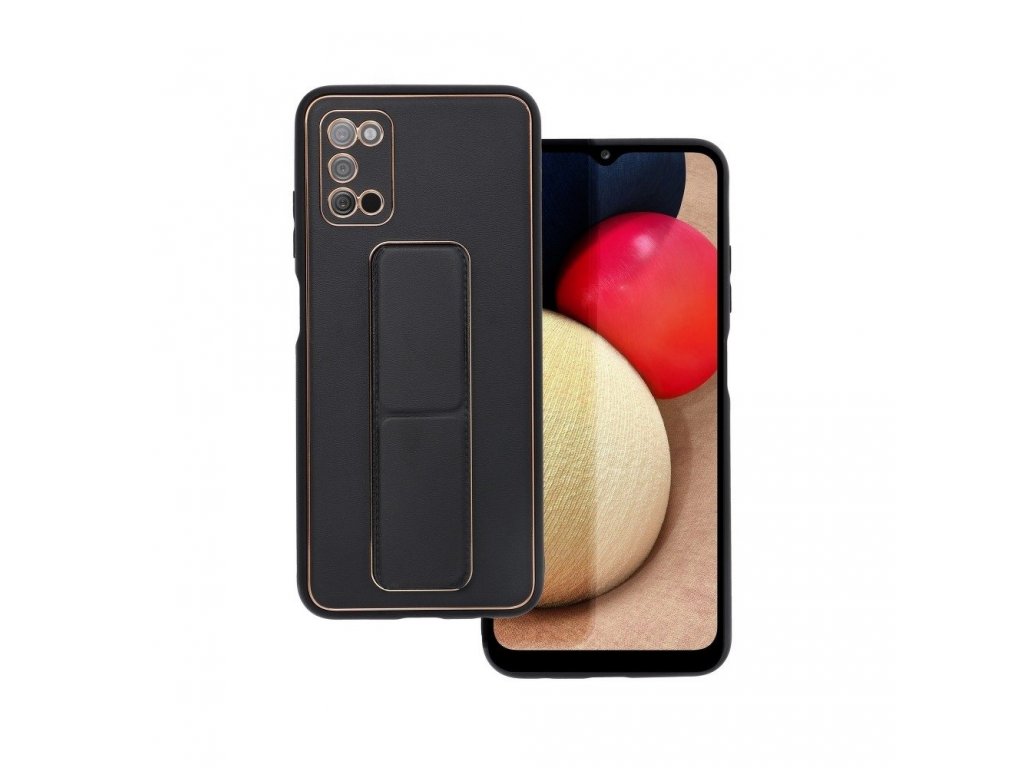 Pouzdro Forcell LEATHER Kickstand pro SAMSUNG Galaxy A03S černé