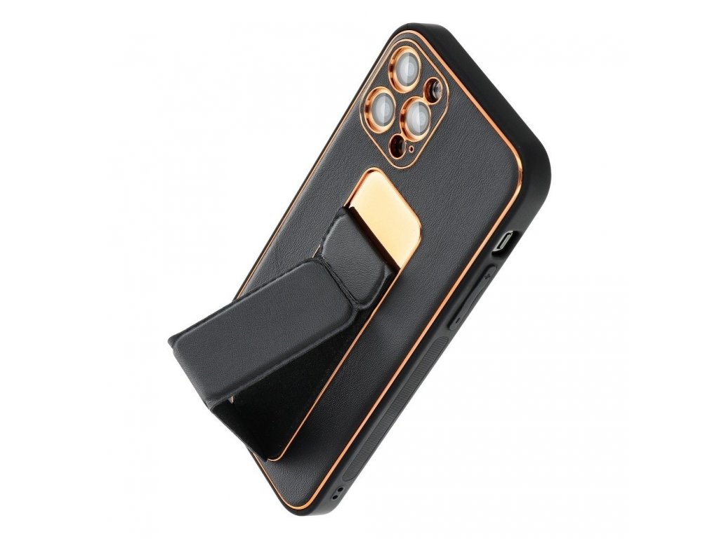 Pouzdro Forcell LEATHER Kickstand pro SAMSUNG Galaxy A03S černé