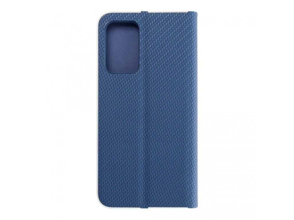 Pouzdro Forcell LUNA Book Carbon pro SAMSUNG Galaxy A52 5G / A52 LTE ( 4G ) / A52s 5G modré