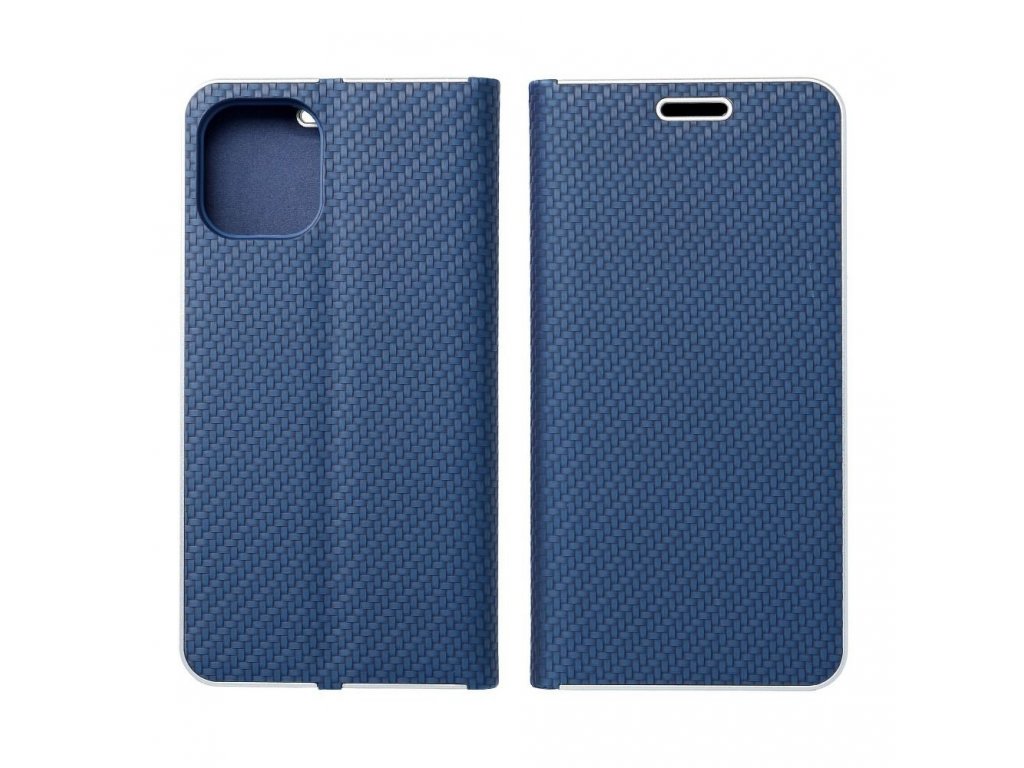 Pouzdro Forcell LUNA Book Carbon pro XIAOMI Redmi 9C / 9C NFC modré