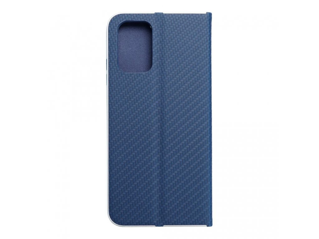 Pouzdro Forcell LUNA Book Carbon pro XIAOMI Redmi NOTE 10 / 10s modré