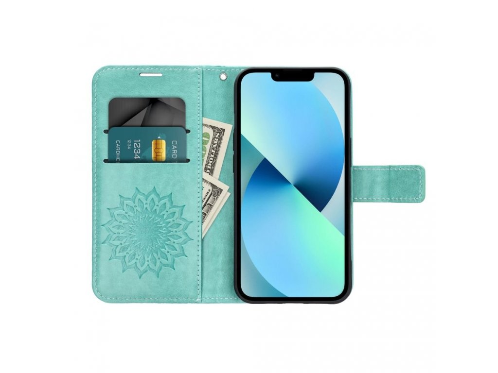 Pouzdro Forcell MEZZO Book pro SAMSUNG Galaxy A13 5Gmandala zelené