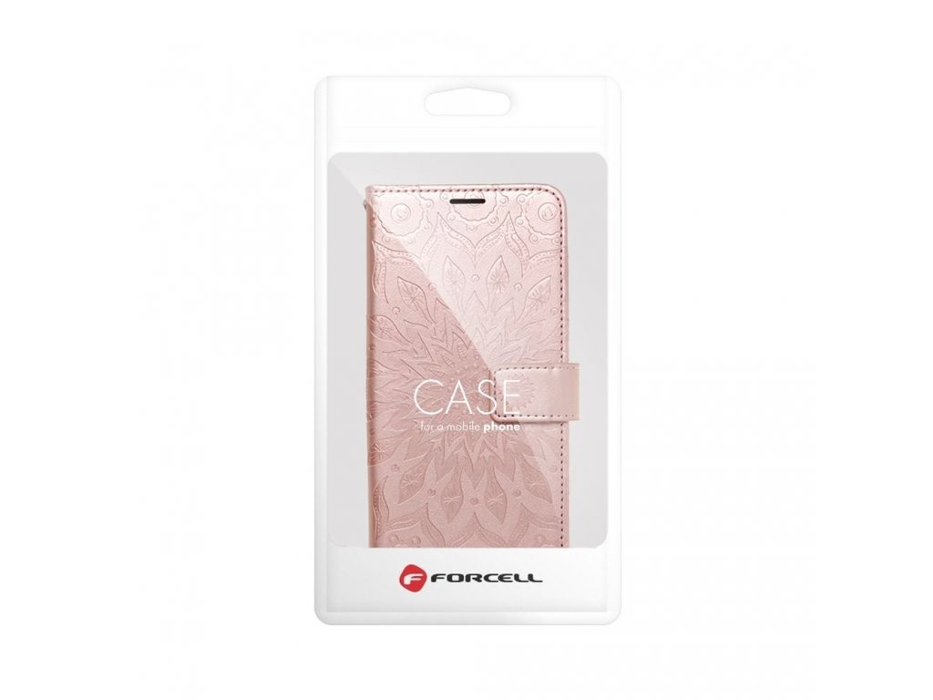 Pouzdro Forcell MEZZO Book pro SAMSUNG Galaxy A32 LTE ( 4G ) mandala zlaté růžové