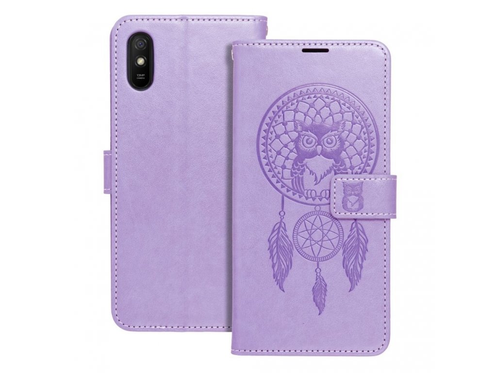 Pouzdro Forcell MEZZO Book pro XIAOMI Redmi 9AT / Redmi 9A dreamcatcher fialové