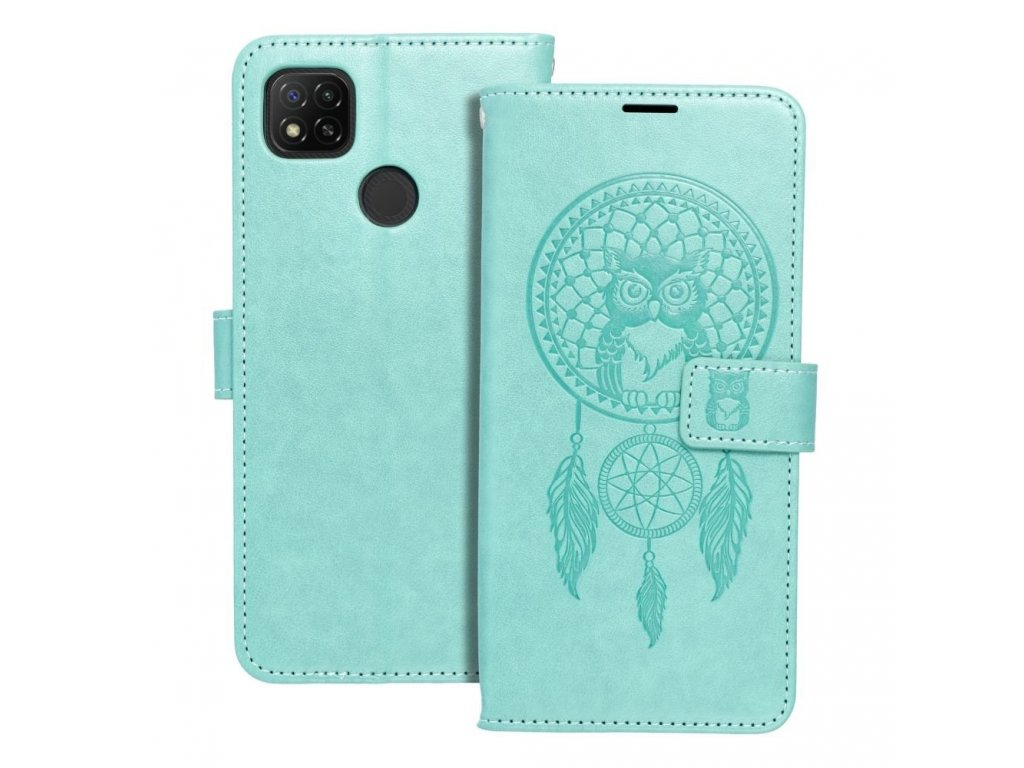 Pouzdro Forcell MEZZO Book pro XIAOMI Redmi 9C / 9C NFC dreamcatcher zelené