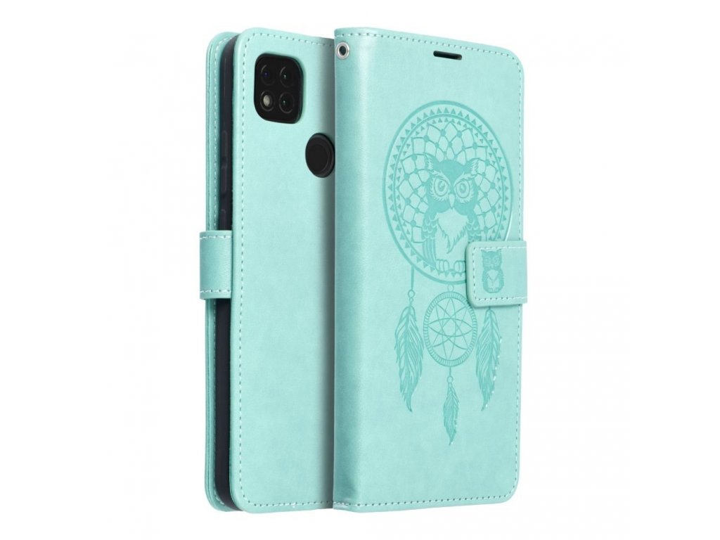 Pouzdro Forcell MEZZO Book pro XIAOMI Redmi 9C / 9C NFC dreamcatcher zelené