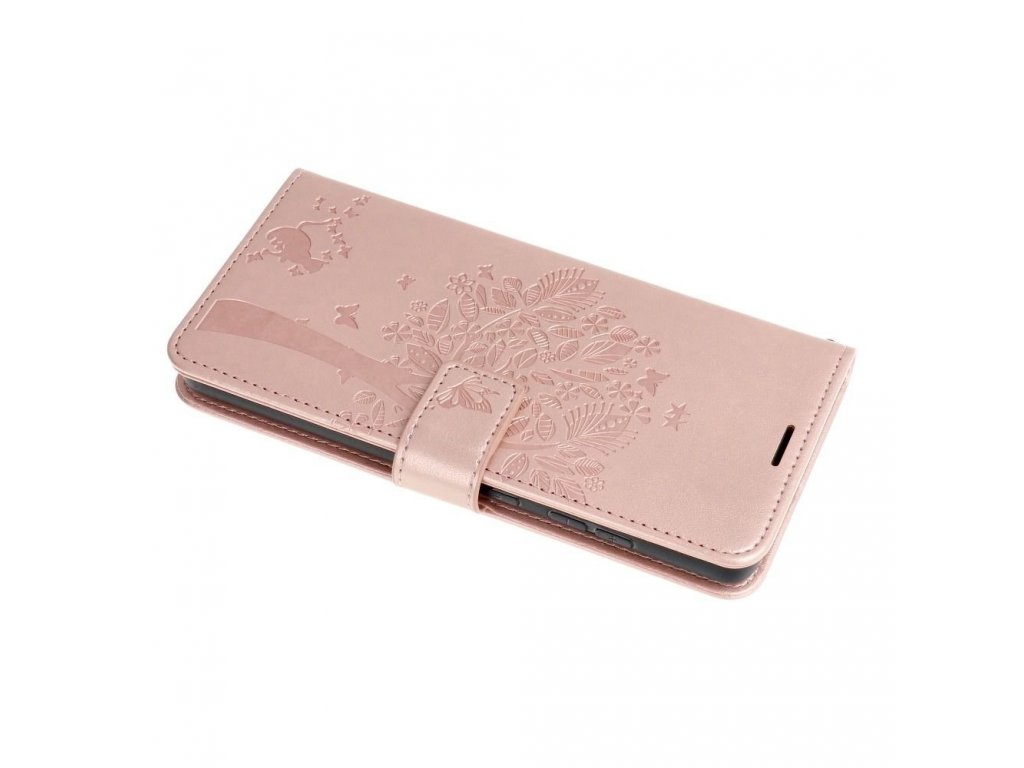 Pouzdro Forcell MEZZO Book pro XIAOMI Redmi NOTE 10 Pro tree rose gold