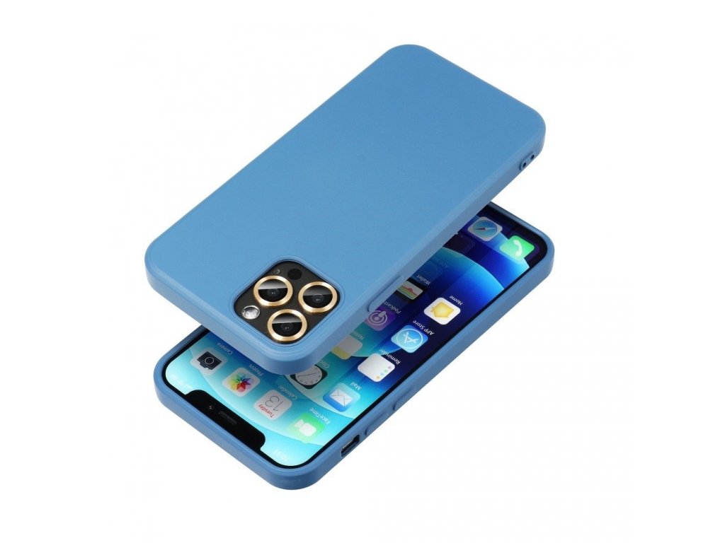 Pouzdro Forcell SILICONE LITE pro IPHONE 13 MINI modré