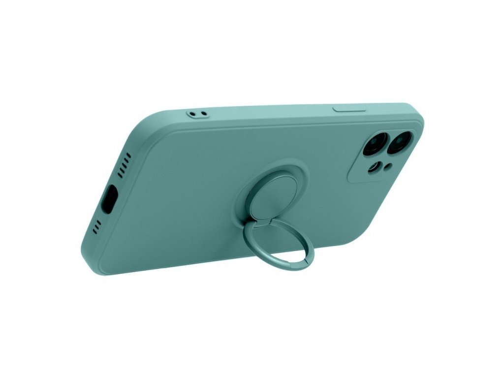 Pouzdro Forcell SILICONE RING pro SAMSUNG Galaxy A12 zelené