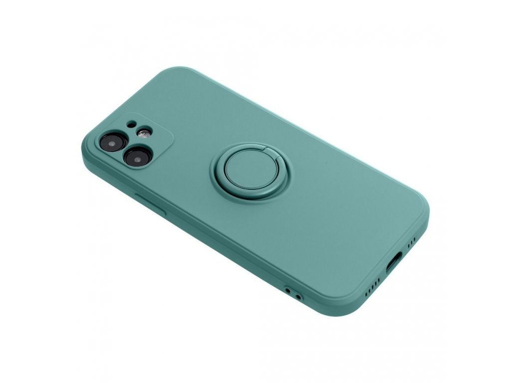 Pouzdro Forcell SILICONE RING pro SAMSUNG Galaxy A12 zelené