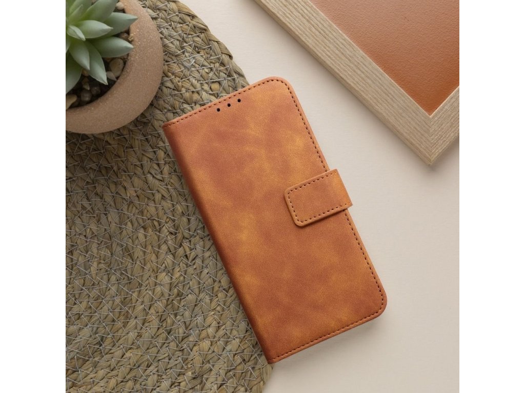 Pouzdro Forcell TENDER Book pro SAMSUNG Galaxy S22 Ultra brown