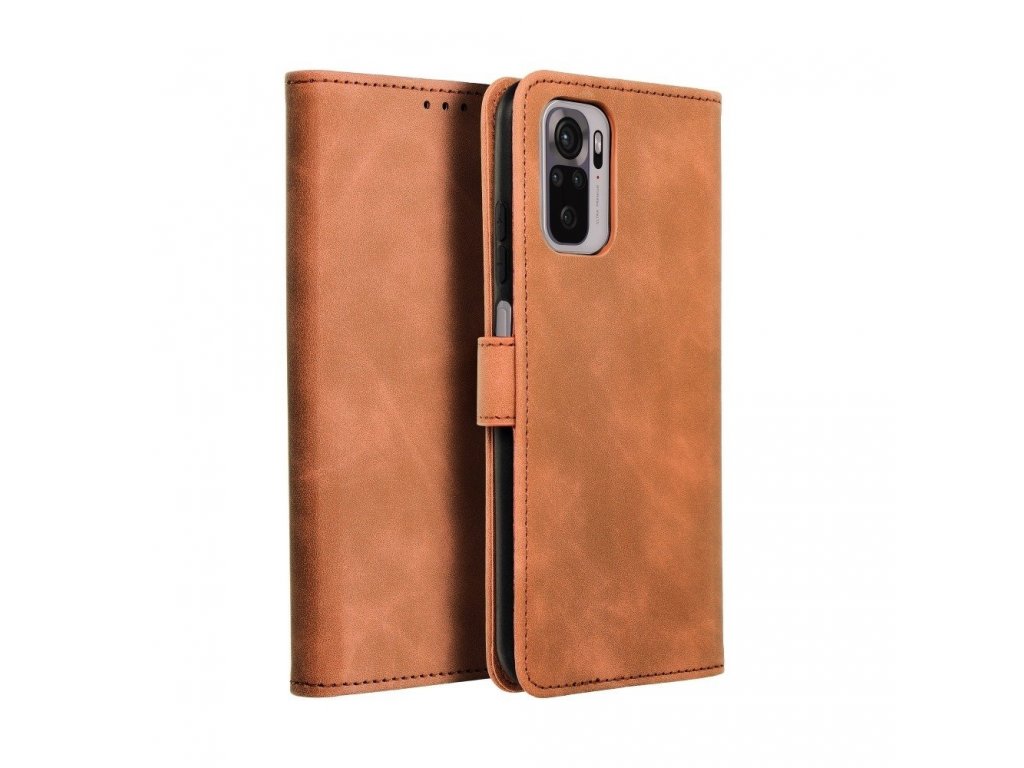 Pouzdro Forcell TENDER Book pro XIAOMI Redmi Note 10 Pro / Redmi Note 10 Pro Max hnědé