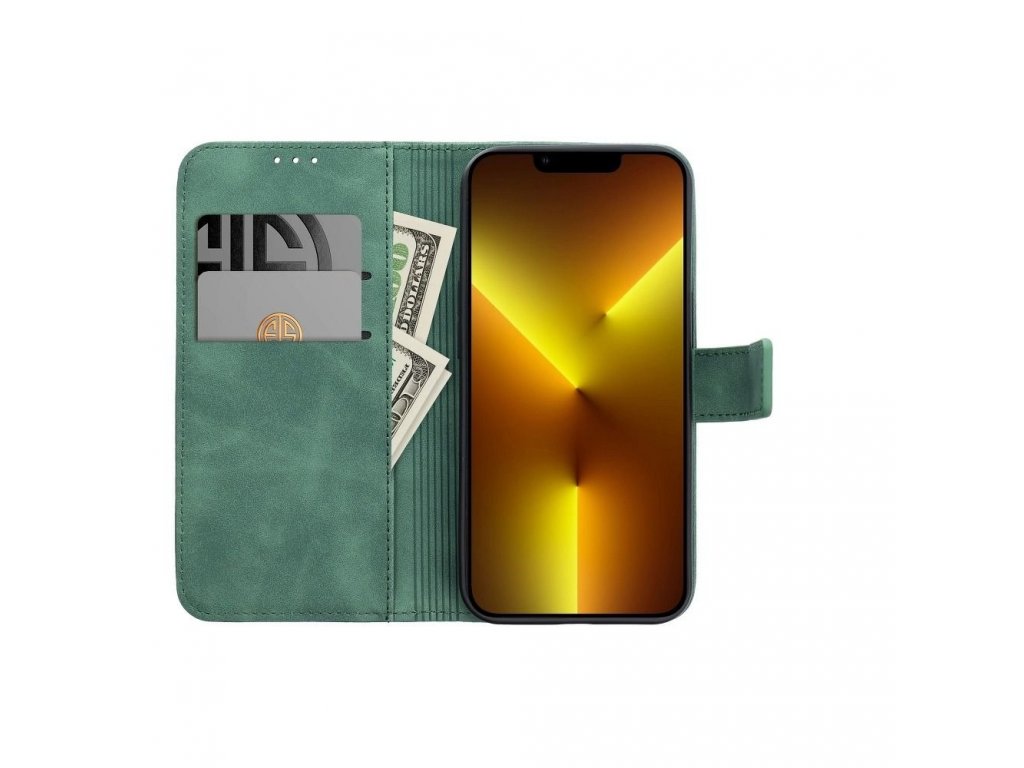 Pouzdro Forcell TENDER Book pro XIAOMI Redmi Note 10 Pro / Redmi Note 10 Pro Max zelené