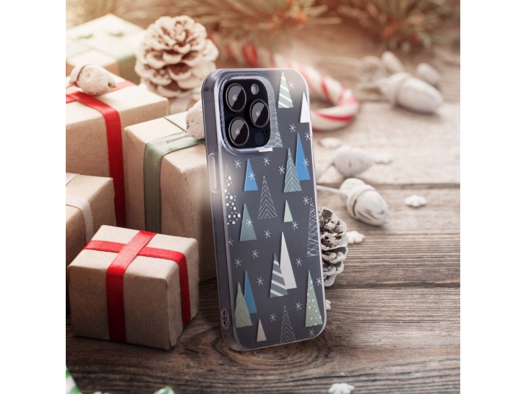 Pouzdro FORCELL WINTER 21 / 22 pro XIAOMI REDMI 9C frozen forest