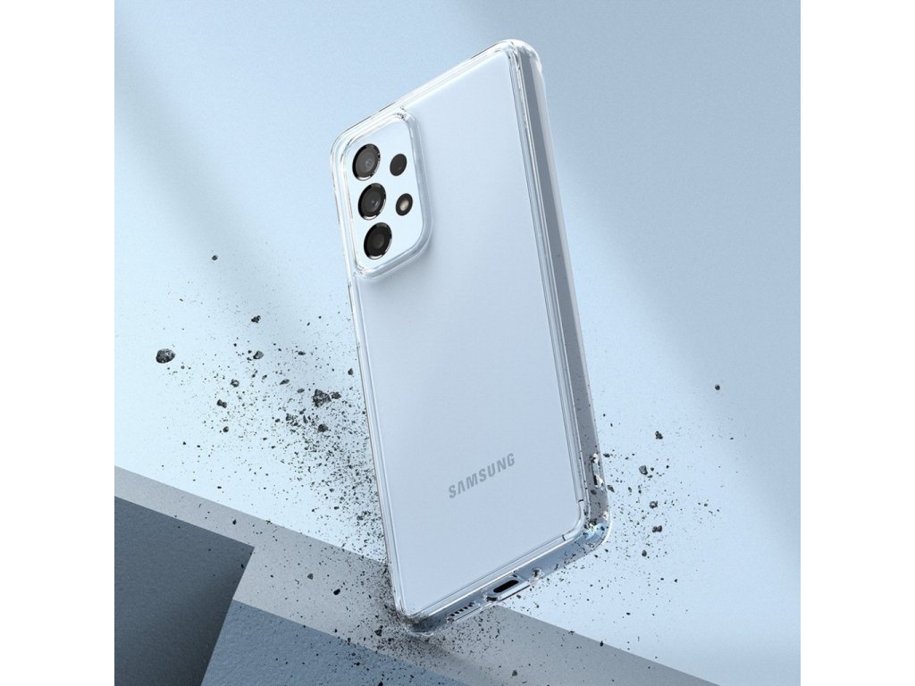 Pouzdro Fusion s gelovým rámečkem pro Samsung Galaxy A53 5G průsvitné